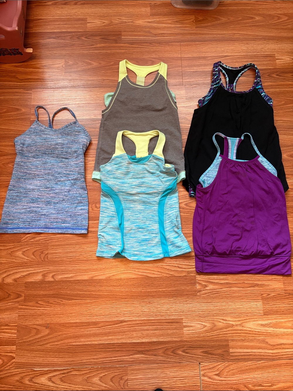 Ivivva Girls Mixed Active Tank Tops - Purple, Black, Teal, Gray, Yellow